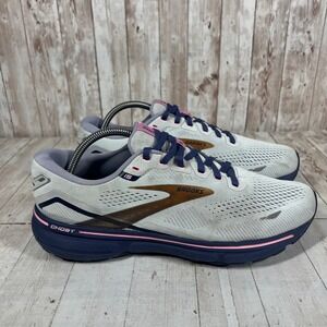 Brooks Ghost 15 Womens Running Shoes 11 Oyster Alloy Pink 1203801B492